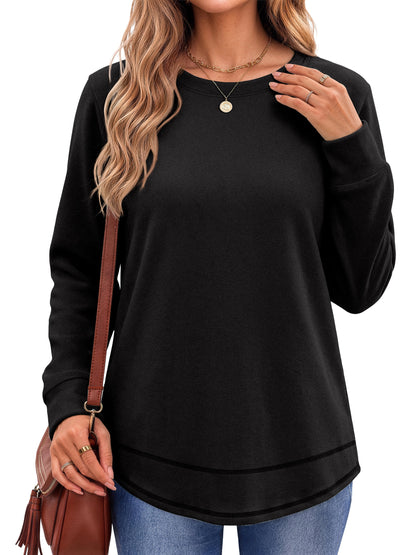 Sweatshirts for Women Crewneck Casual Long Sleeve Shirts Tunic Tops