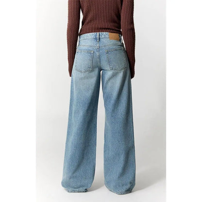 Pacsun Women'S Casey Low Rise Baggy Jeans Light Wash Blue