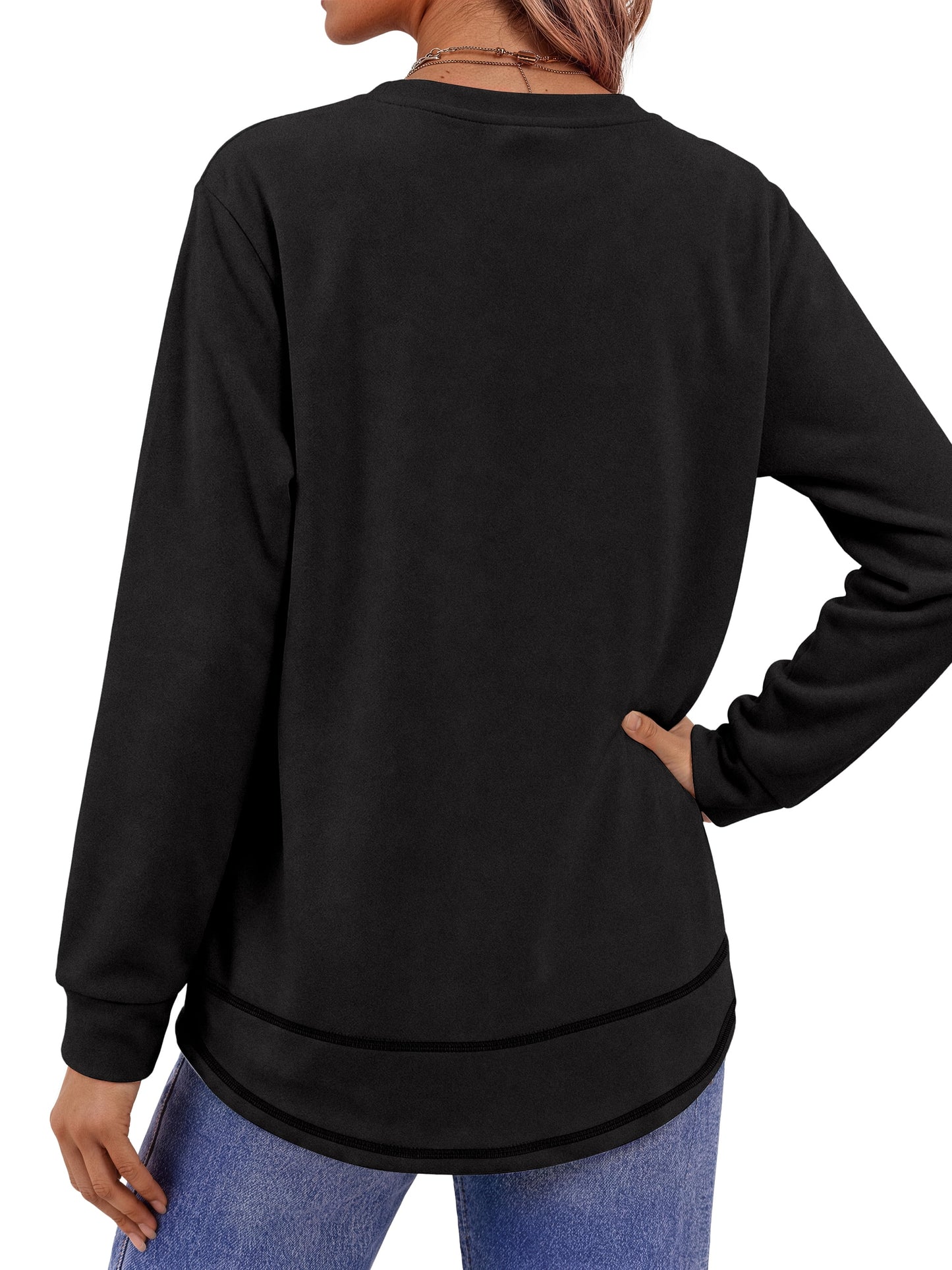 Sweatshirts for Women Crewneck Casual Long Sleeve Shirts Tunic Tops