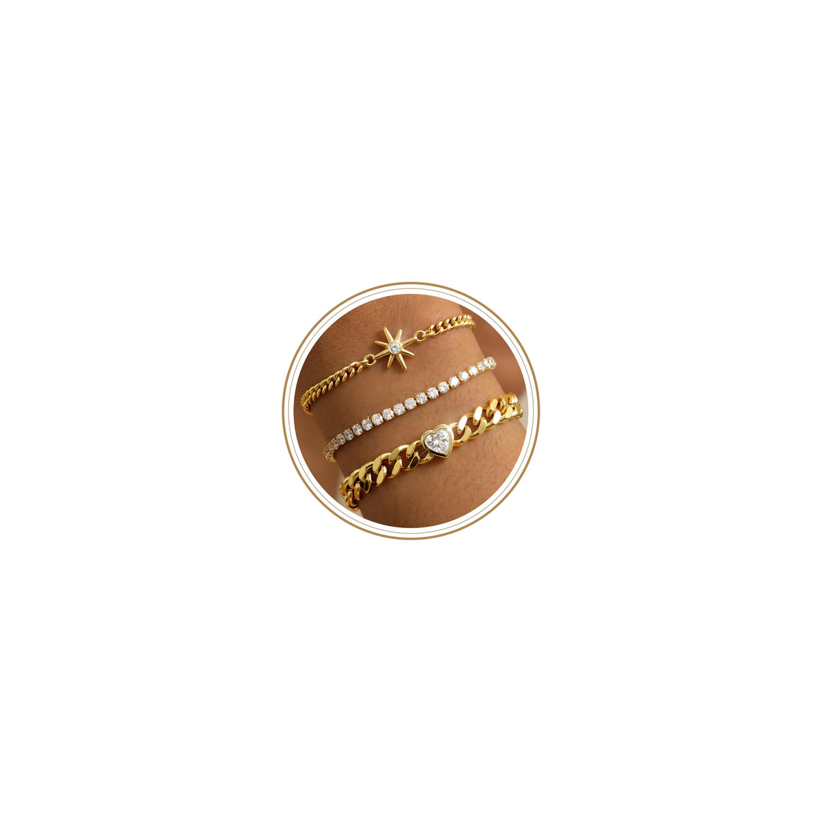Dearmay Gold Bracelets for Women Waterproof, 14K Gold Plated Minimalist Bracelets Stack Non Tarnish Trendy Dainty Herringbone Vintage Cuban Paperclip Rope Thin Box Link Chain Stackable Jewelry Sets Modern Fashion Accessories Gifts for Womens