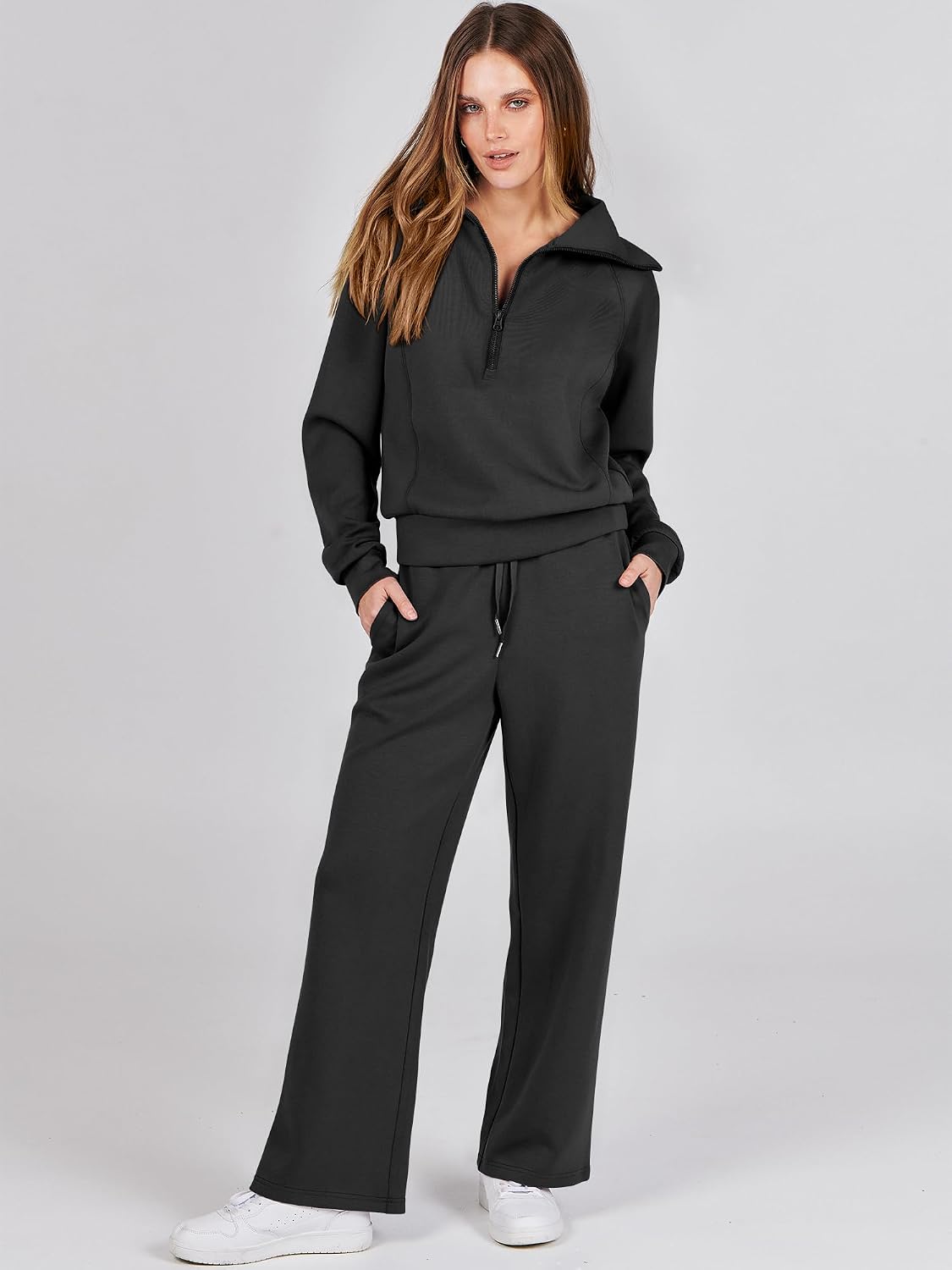 ANRABESS Women 2 Piece Set Sweatsuits Lounge Fall Outfits
