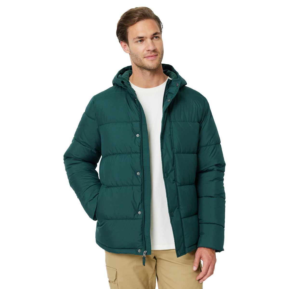 Amazon Essentials Men's Heavyweight Hooded Puffer Coat