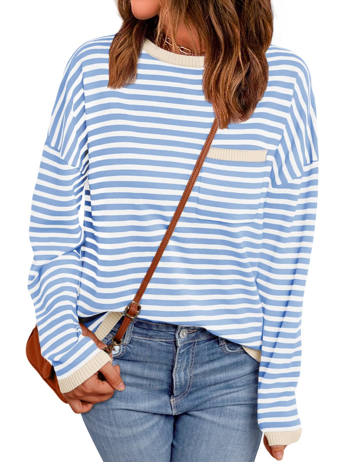 LILLUSORY Womens Striped Lightweight Sweaters 2026 Fall Fashion Outfits
