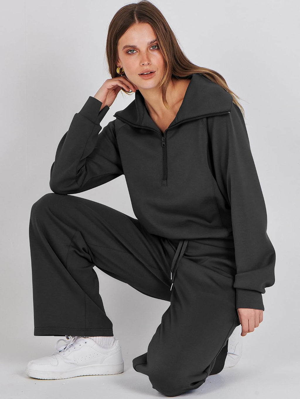 ANRABESS Women 2 Piece Set Sweatsuits Lounge Fall Outfits