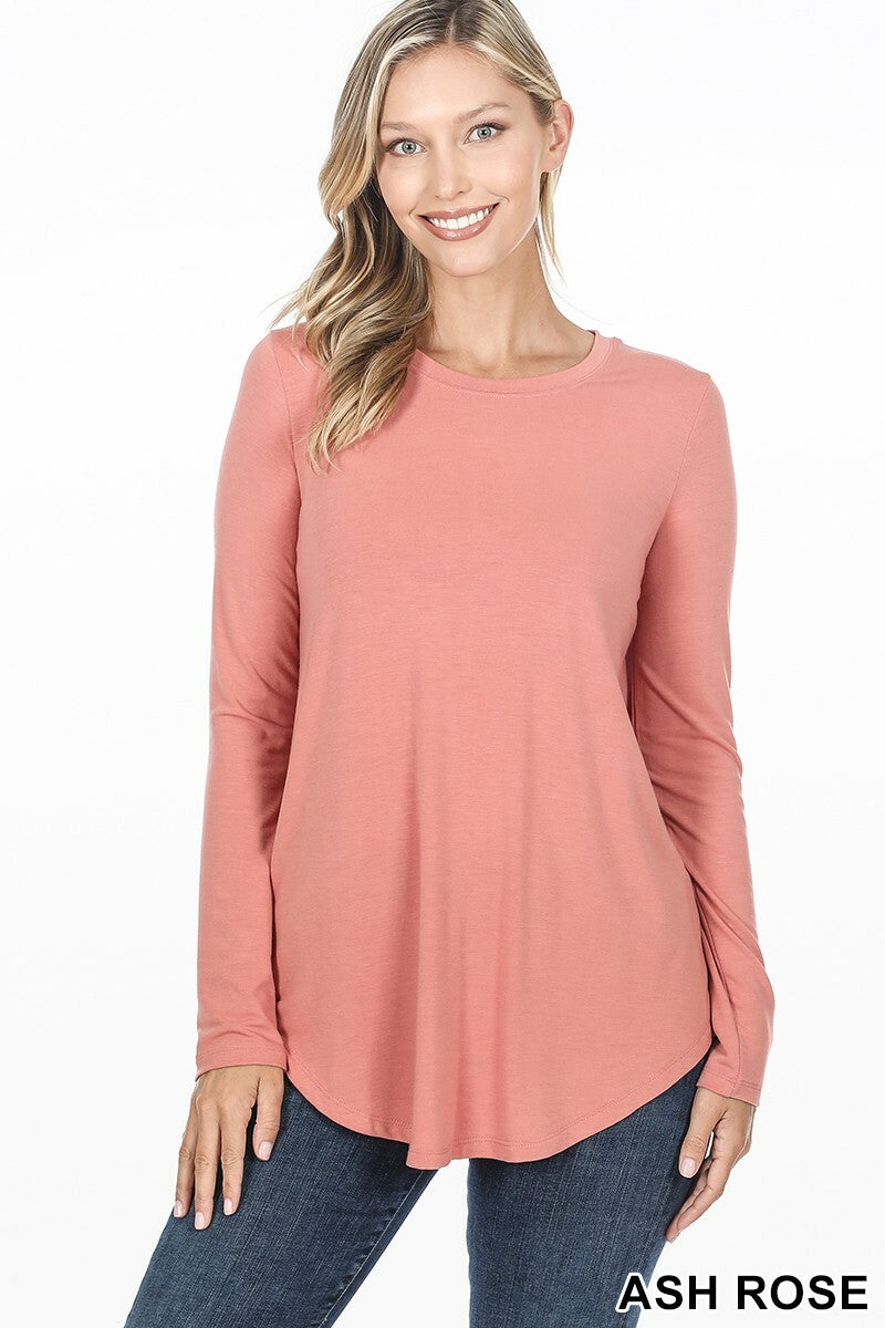 CLEARANCE Womens Long Sleeve Tunic Top Casual Crew Neck T-Shirt Blouse Loose Fit