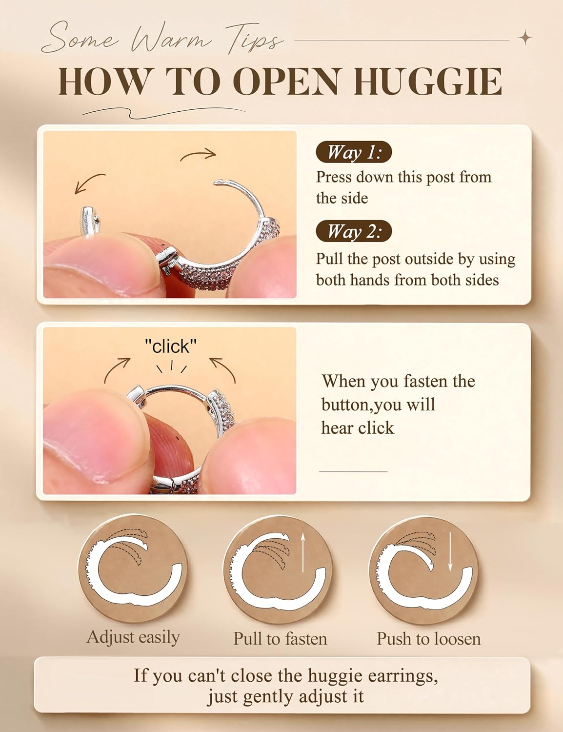 LOLIAS Small 14K Gold Plated Chunky Hoop Earrings for Women Hypoallergenic Silver Earrings Set for Sensitive Ears Non Tarnish Huggie Hoops Earring Stacks for Multiple Piercing Jewelry Lightweight 3Pairs