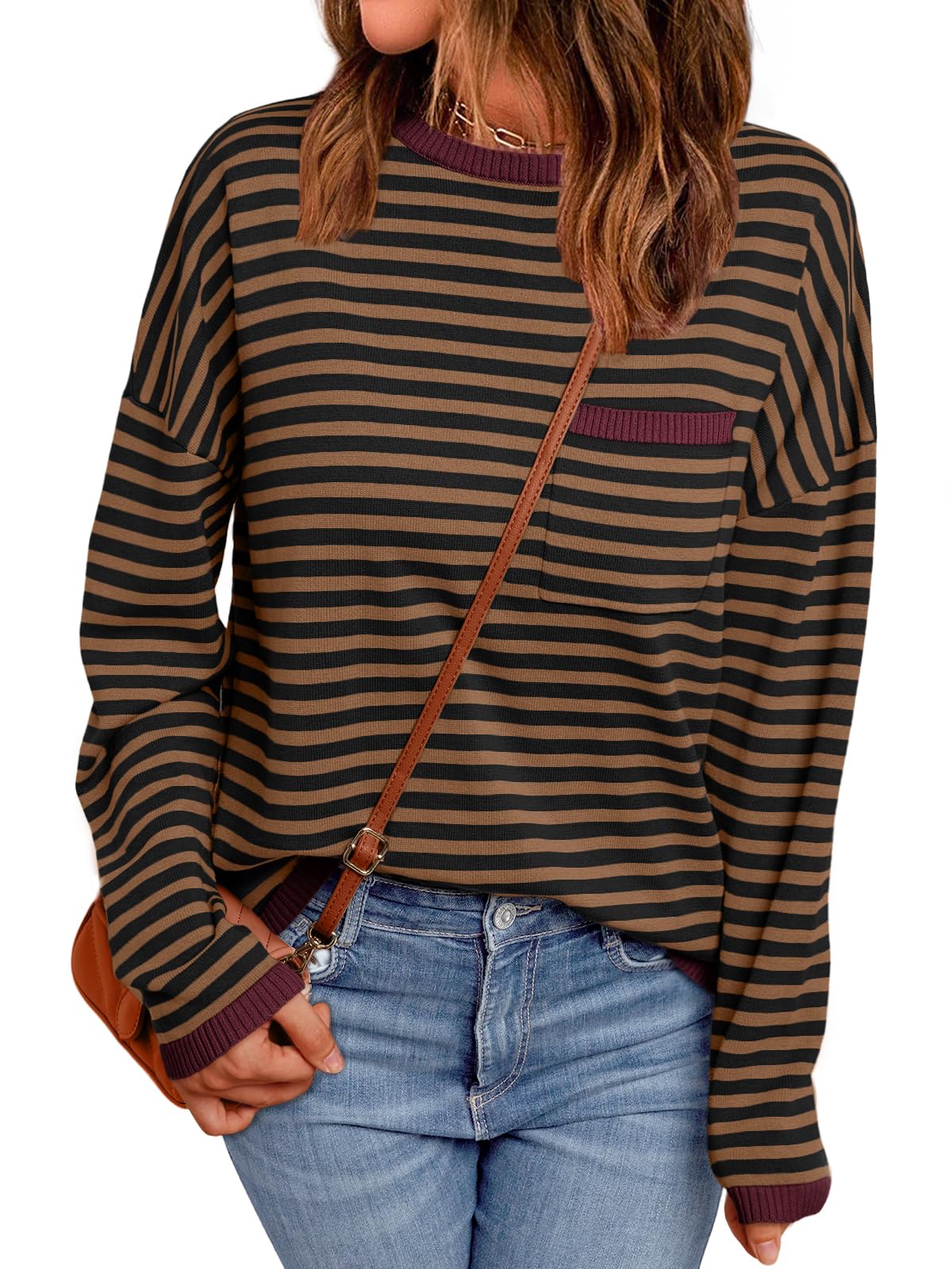 LILLUSORY Womens Striped Lightweight Sweaters 2026 Fall Fashion Outfits