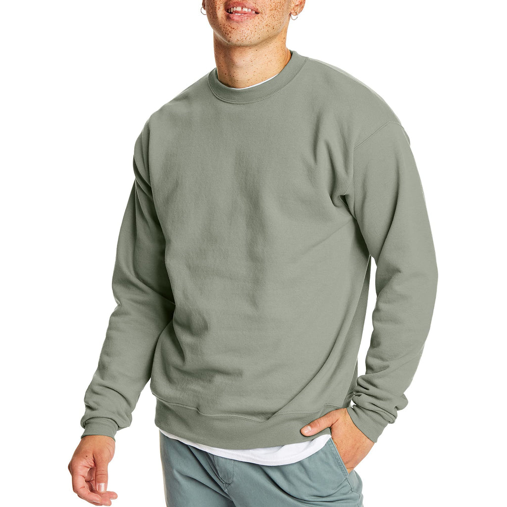 Hanes Men's Sweatshirt, EcoSmart Fleece Crewneck Sweatshirt, Big & Tall Available, 1 or 2-Pack