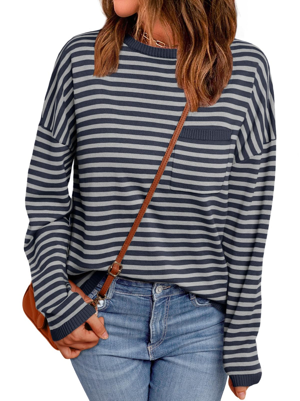 LILLUSORY Womens Striped Lightweight Sweaters 2026 Fall Fashion Outfits