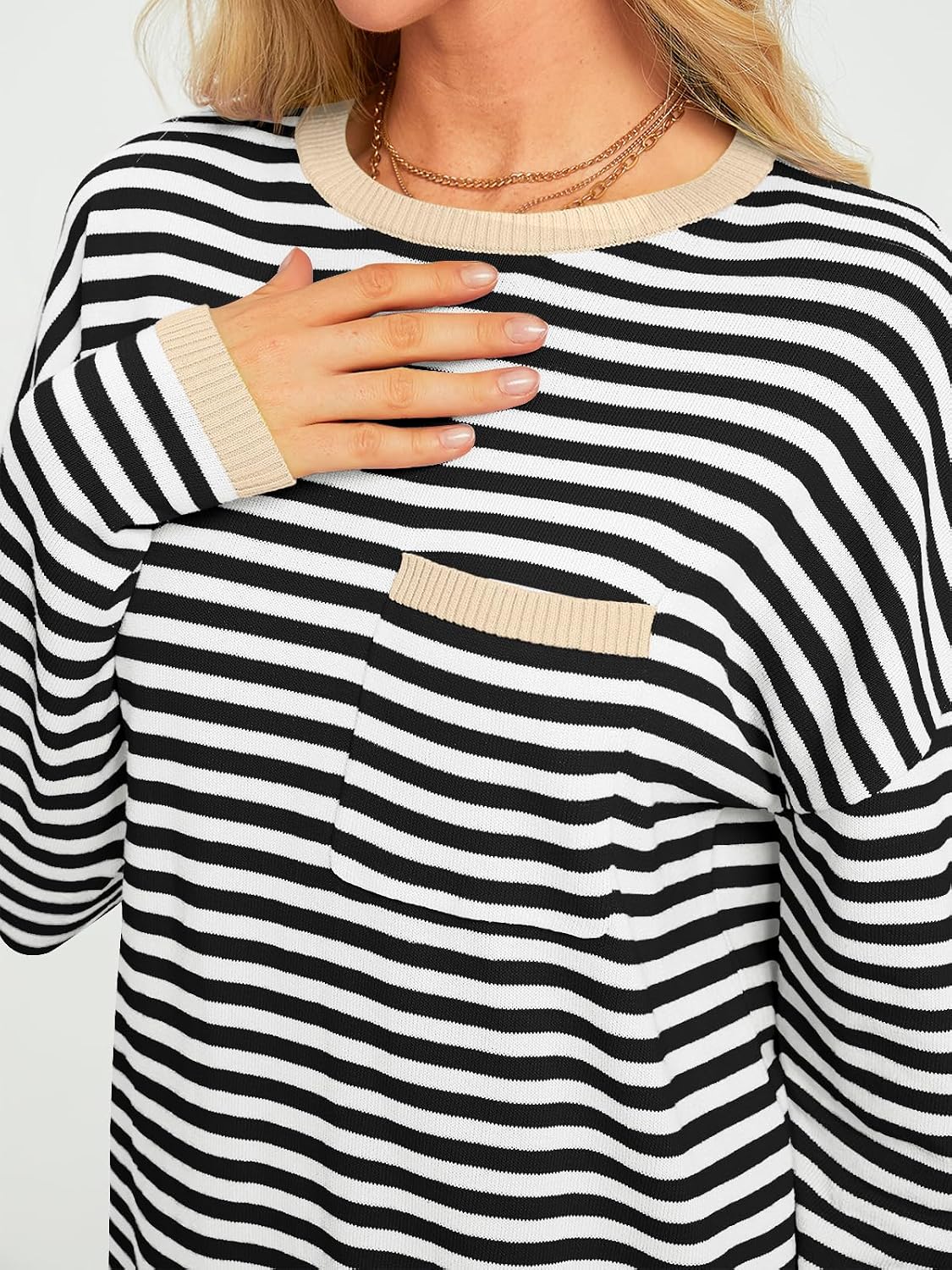 LILLUSORY Womens Striped Lightweight Sweaters 2026 Fall Fashion Outfits