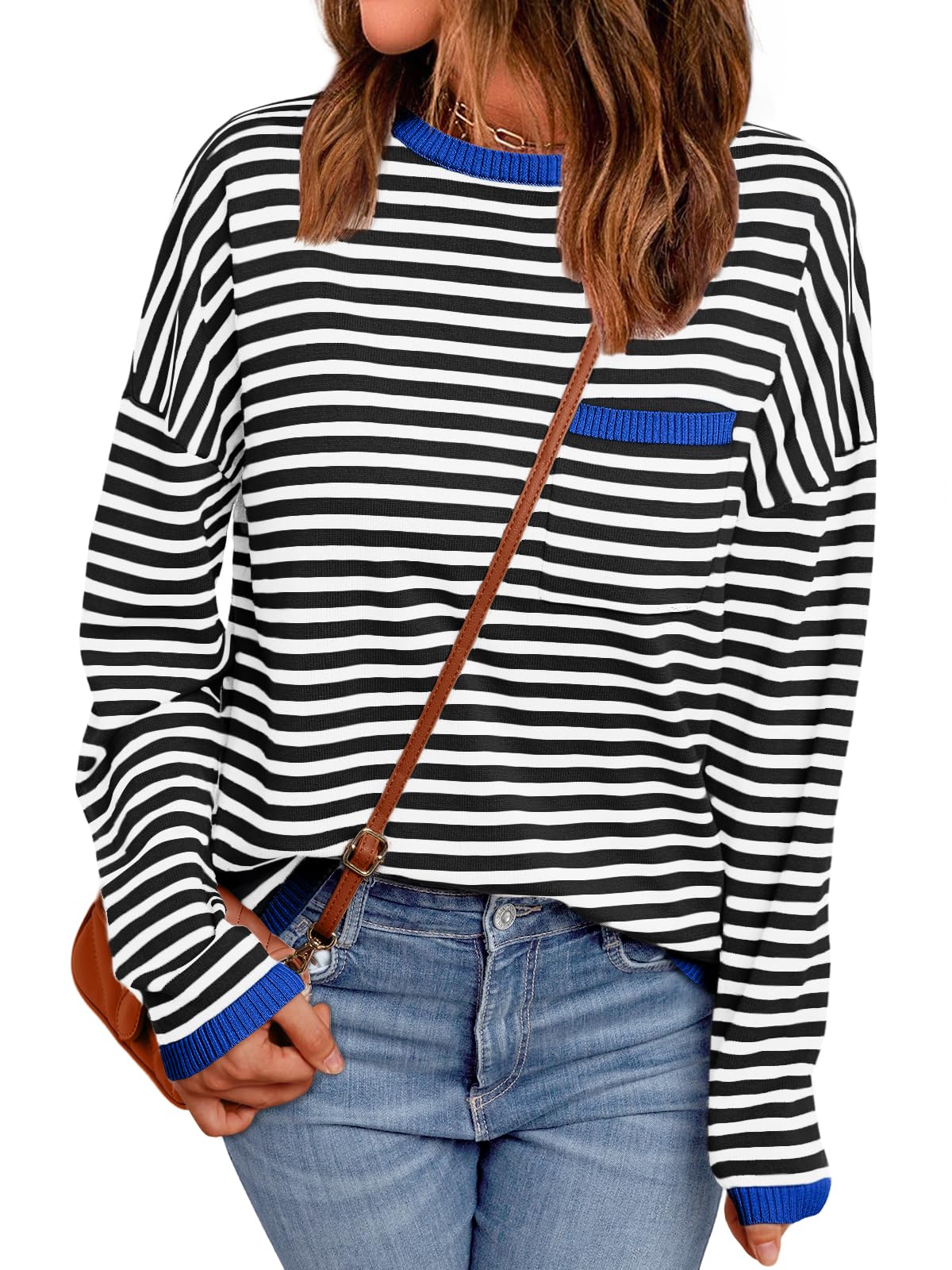 LILLUSORY Womens Striped Lightweight Sweaters 2026 Fall Fashion Outfits
