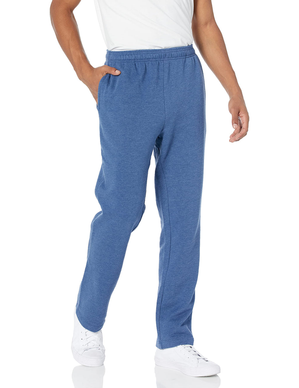Amazon Essentials Men's Fleece Open Bottom Sweatpant (Available in Big & Tall)