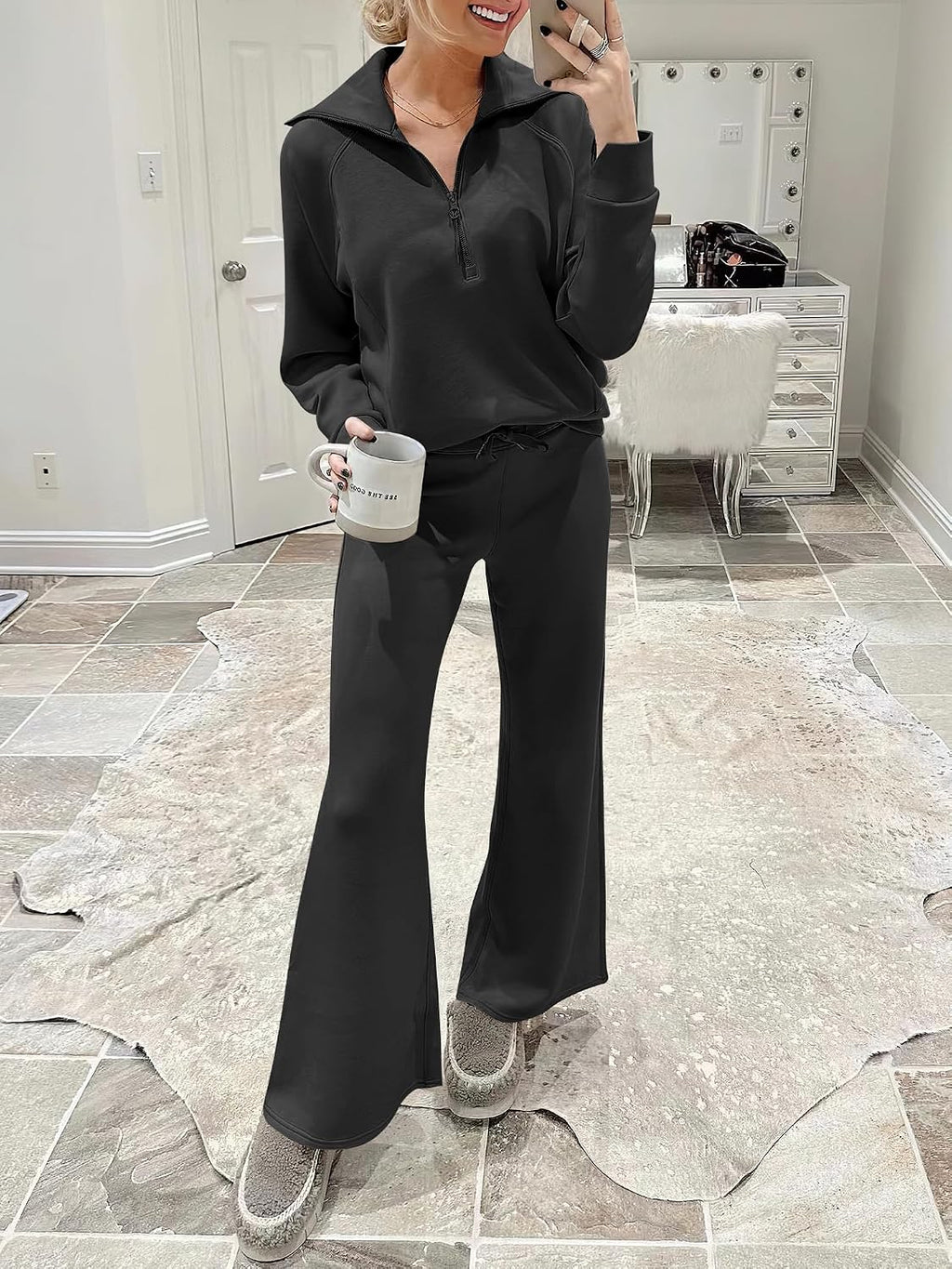 ANRABESS Women 2 Piece Set Sweatsuits Lounge Fall Outfits