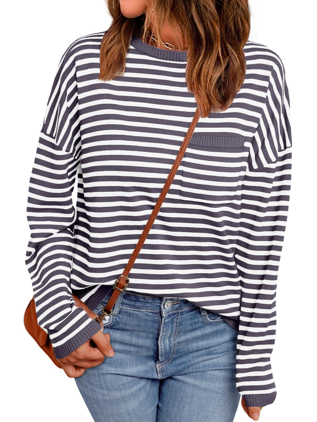 LILLUSORY Womens Striped Lightweight Sweaters 2026 Fall Fashion Outfits
