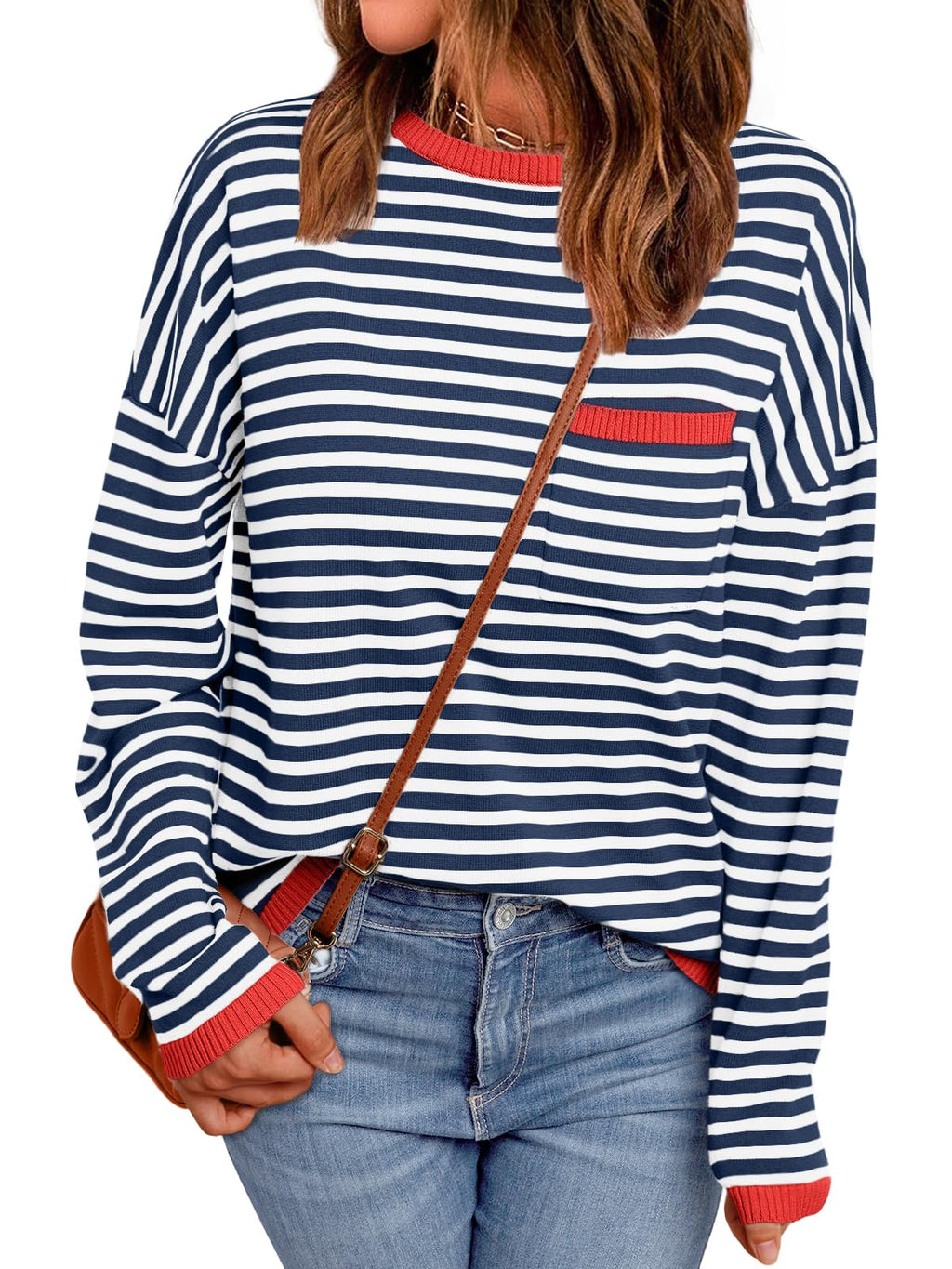 LILLUSORY Womens Striped Lightweight Sweaters 2026 Fall Fashion Outfits