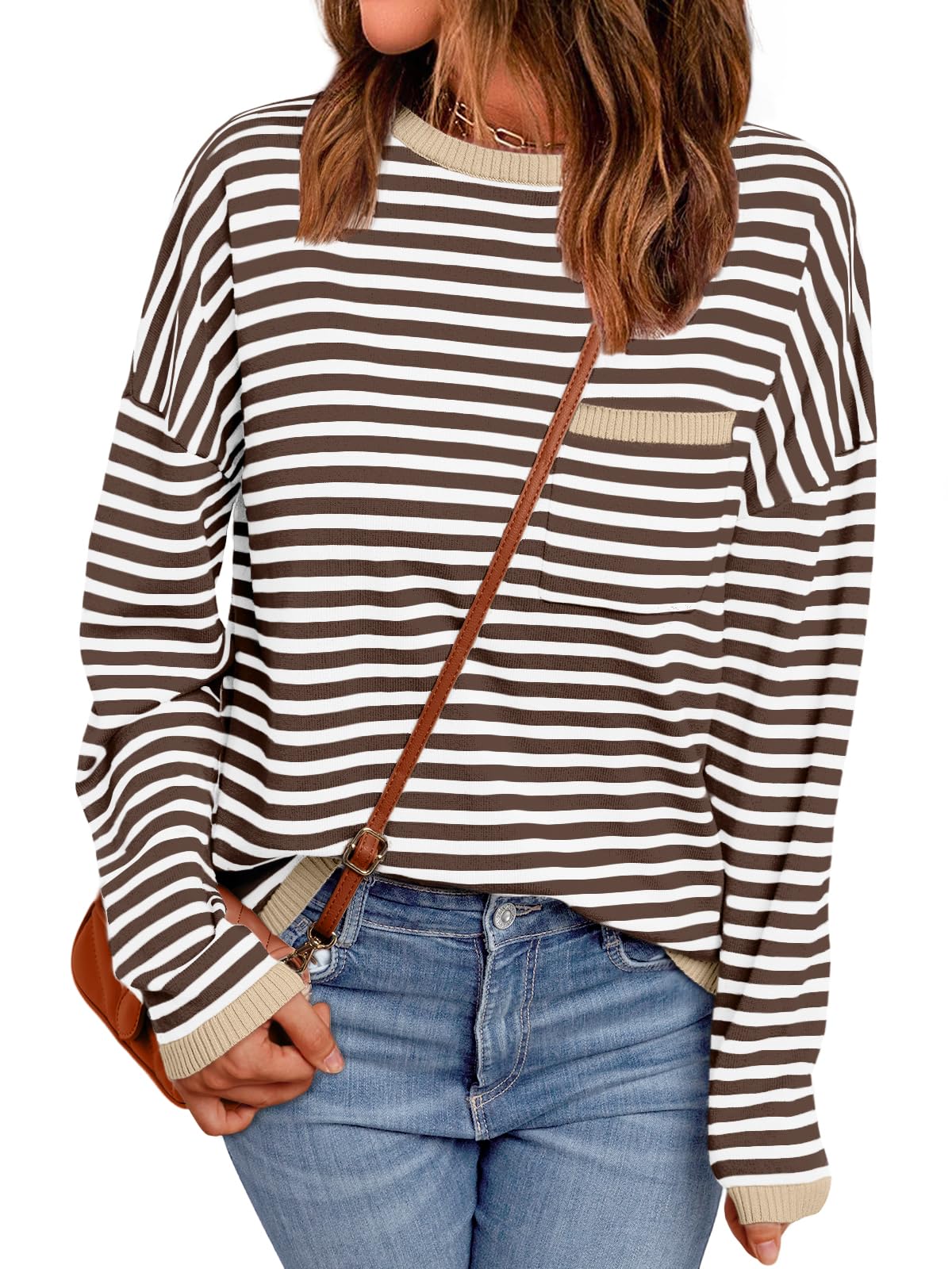 LILLUSORY Womens Striped Lightweight Sweaters 2026 Fall Fashion Outfits