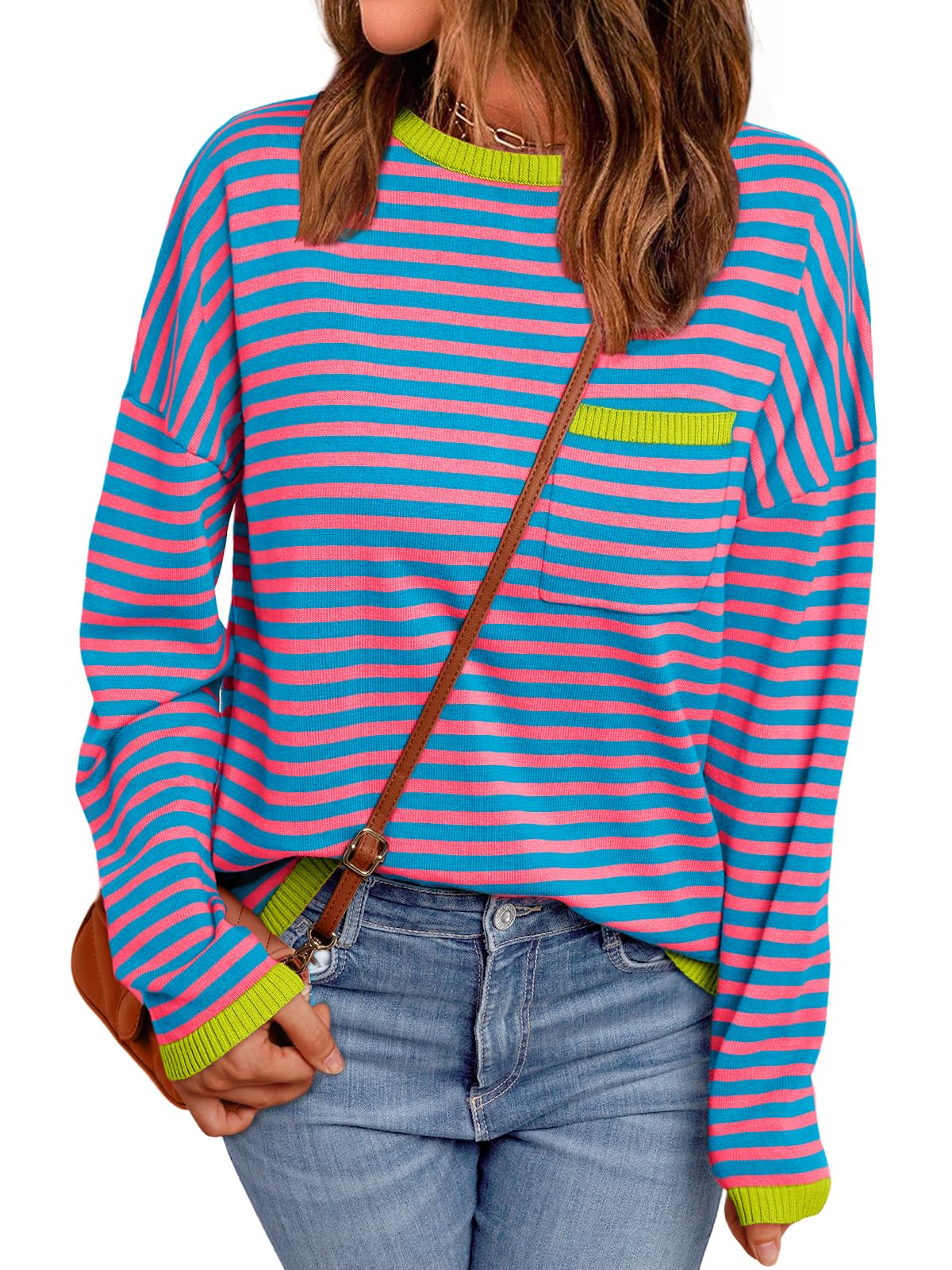 LILLUSORY Womens Striped Lightweight Sweaters 2026 Fall Fashion Outfits