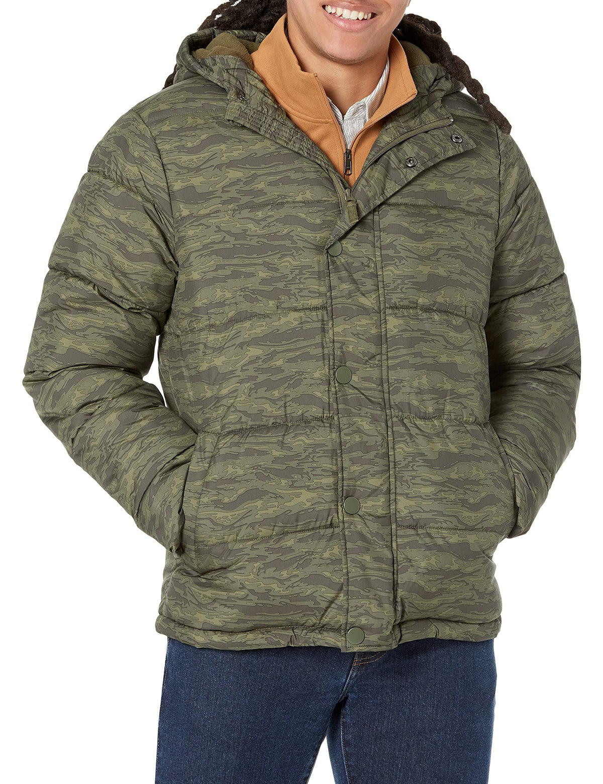 Amazon Essentials Men's Heavyweight Hooded Puffer Coat