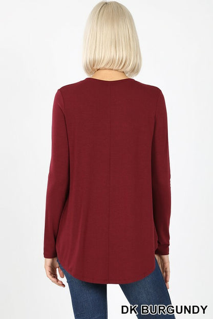 CLEARANCE Womens Long Sleeve Tunic Top Casual Crew Neck T-Shirt Blouse Loose Fit