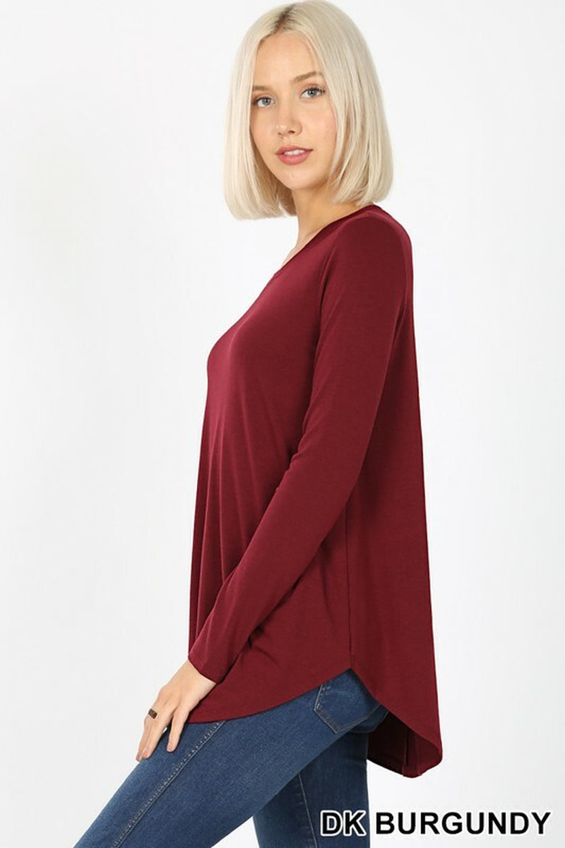 CLEARANCE Womens Long Sleeve Tunic Top Casual Crew Neck T-Shirt Blouse Loose Fit